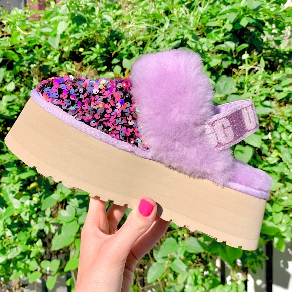 Ugg Funkette Stellar Sequin Slides 